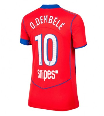 Paris Saint-Germain Ousmane Dembele #10 Tercera Equipación Mujer 2025-26 Manga Corta